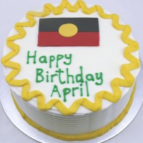 Countries - Aboriginal Flag Cake (D, V)